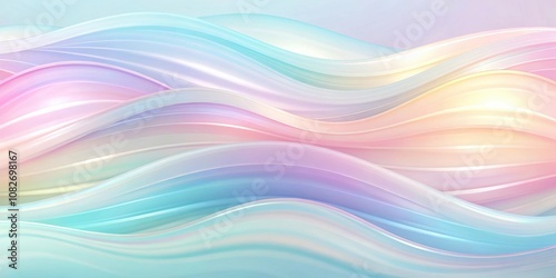 Soothing abstract pastel background with gentle wavy lines for relaxation and harmony