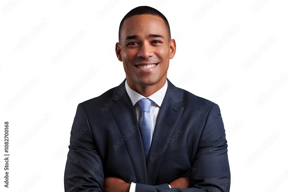Confident Lawyer with Warm Smile in Professional Setting Confident Lawyer with Warm Smile in Professional Setting