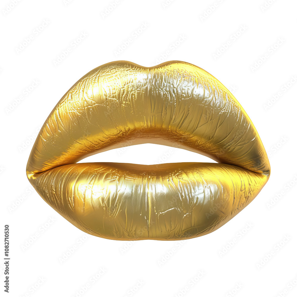 golden lipstick isolated on a white background golden lipstick isolated on a white background