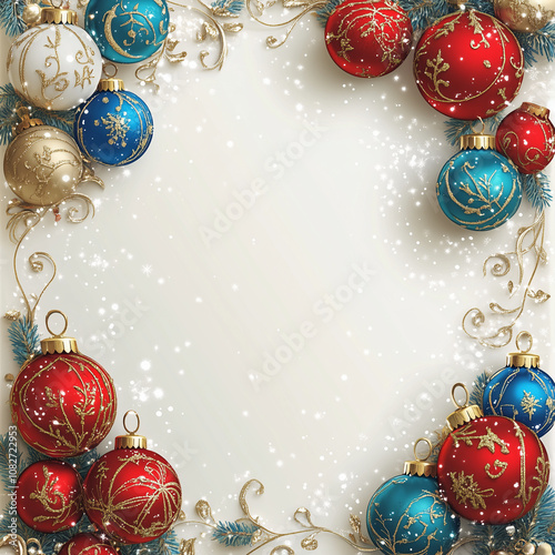 Elegant Christmas ornaments with extra space to add festive messages or special notes