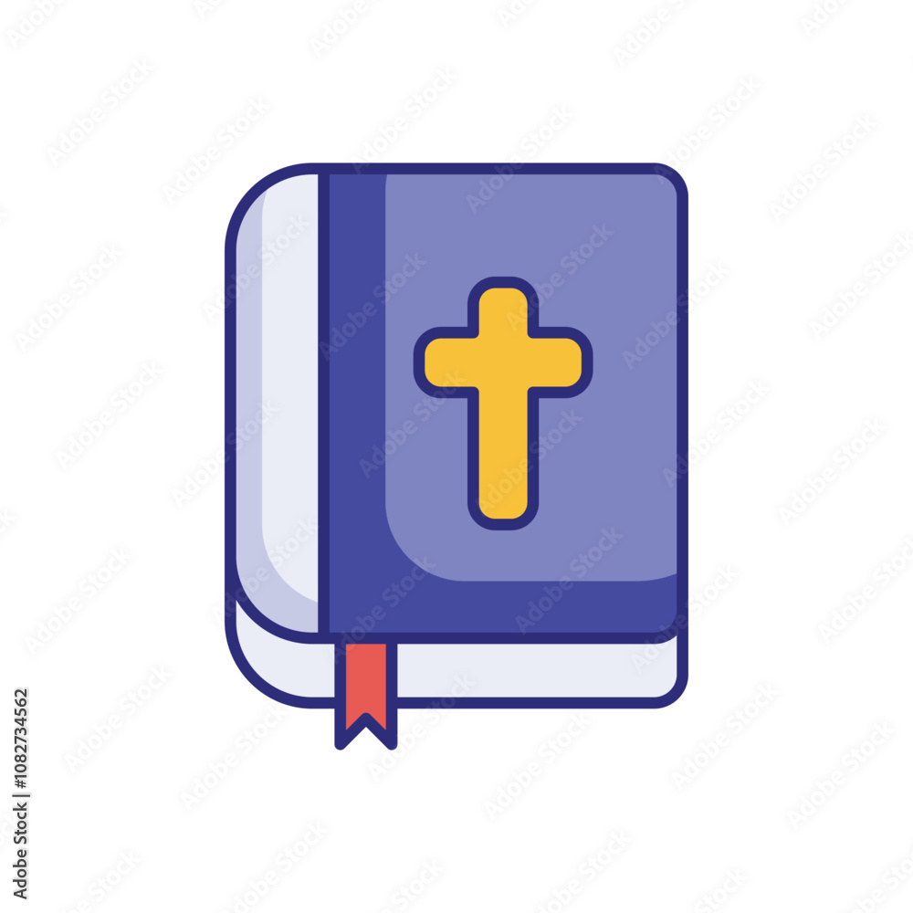 Fototapeta premium Holy Bible vector icon
