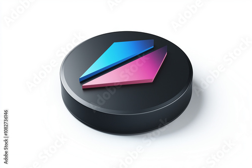 Interactive Play and Pause Control Buttons Isolated