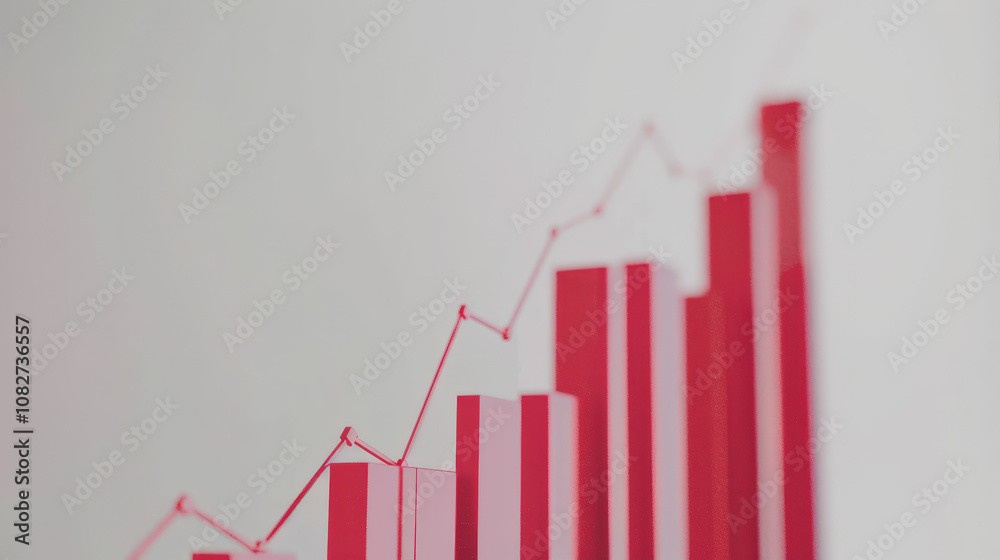 red arrow up, rising trend red arrow up, rising trend