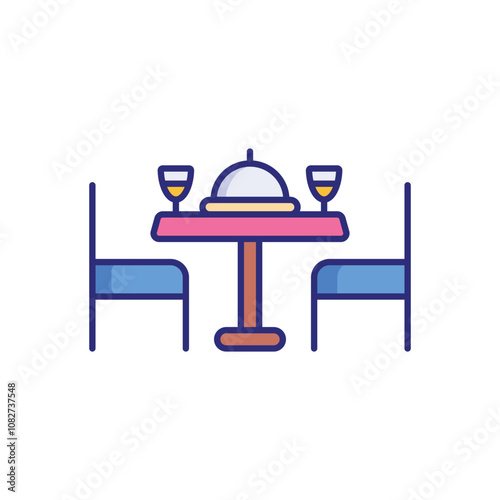 Table Setting vector icon