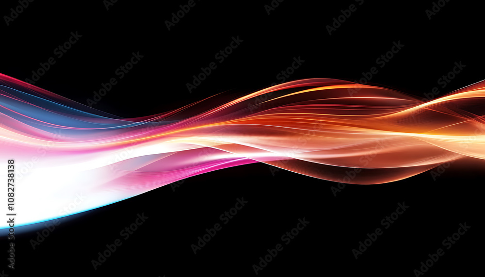 Obraz premium Dynamic curve light backgrounds speed.
