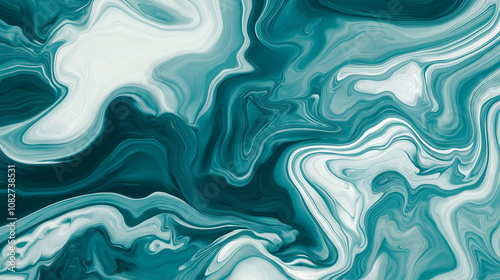 Blue frozen abstraction, light smooth wavy background 