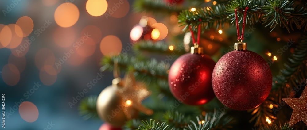 Fototapeta premium Christmas Visual, New Year Visual Designs - Christmas Background.