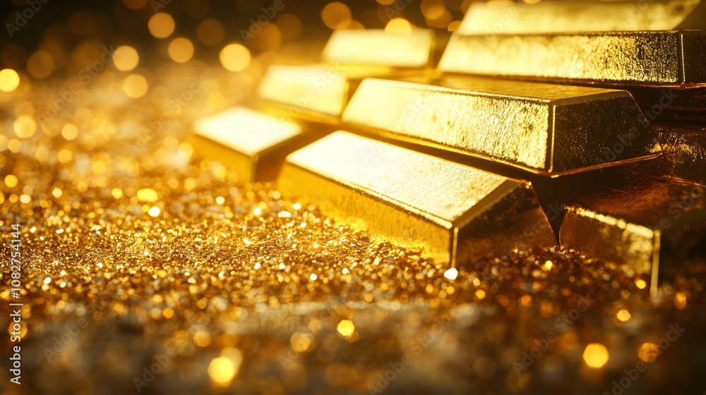 Modern gold trading graph, sleek design, vivid colors, dynamic data visualization, financial insights, market trends analysis, professional layout Modern gold trading graph, sleek design, vivid colors, dynamic data visualization, financial insights, market trends analysis, professional layout