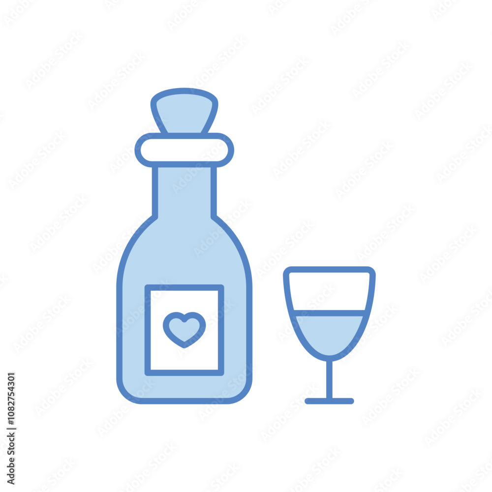 Champagne vector icon Champagne vector icon