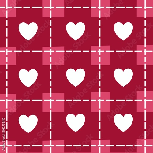 red heart plaid fabric