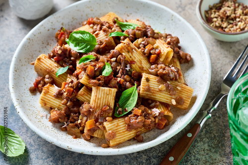 Pasta with lentils