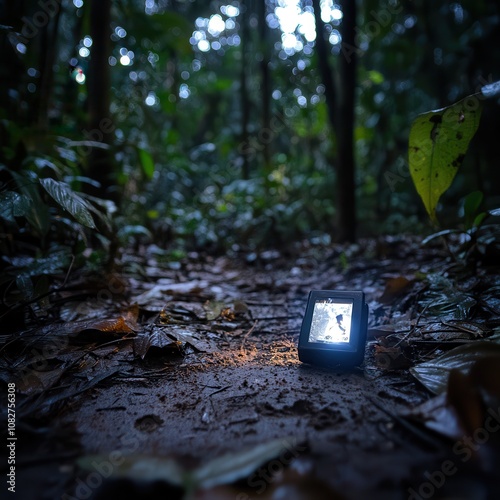 Low Light Jungle Camera Capturing Animal Tracks
