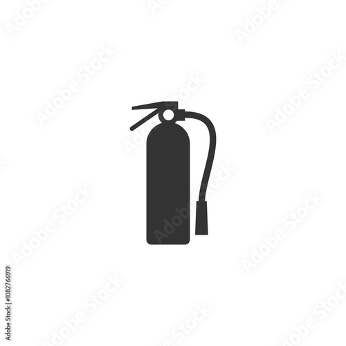 Fire extinguisher icon isolated on transparent background