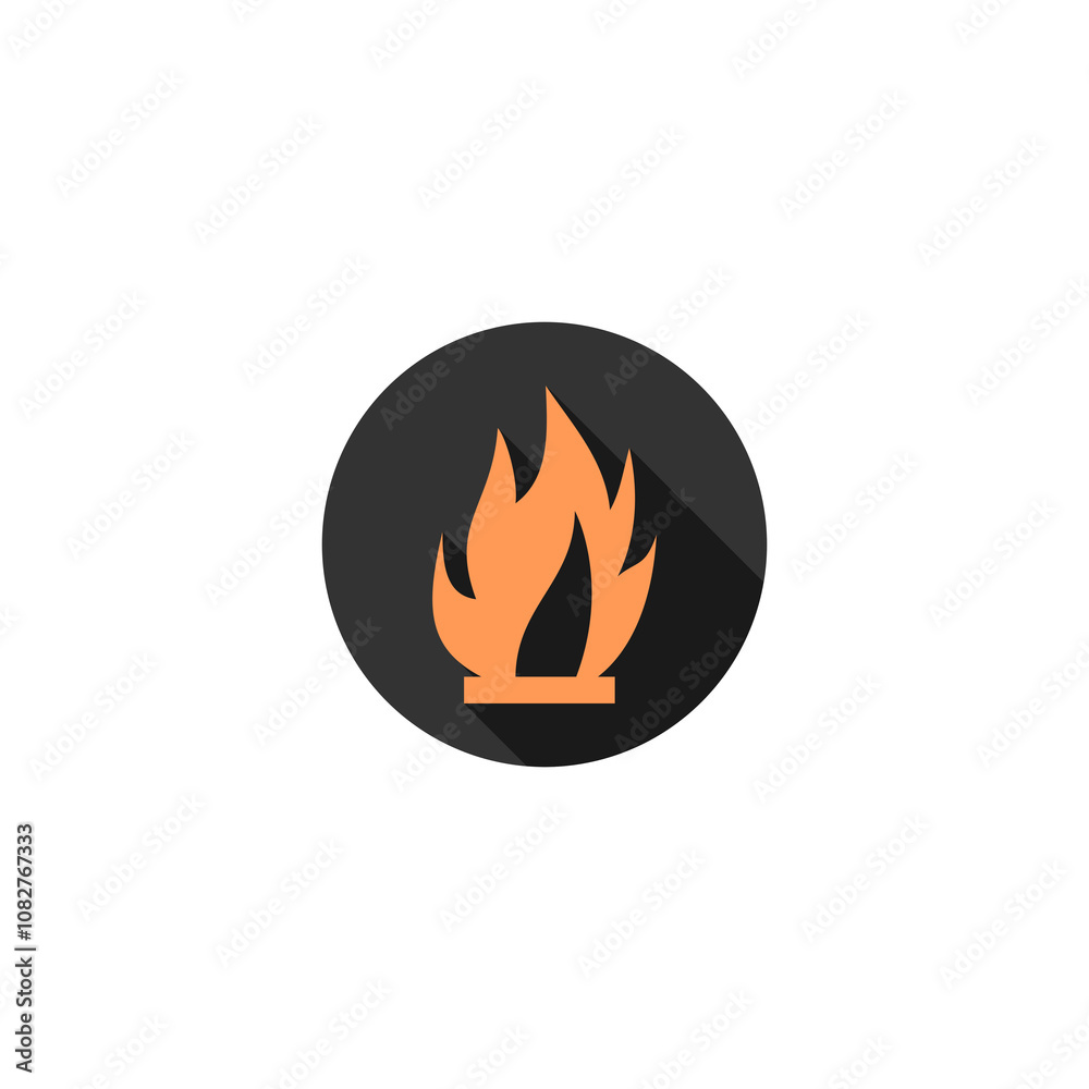 Fire flame icon isolated on transparent background Fire flame icon isolated on transparent background