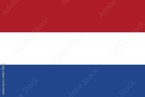 National flag of Netherlands. Netherlands state symbol. Dutch flag. Netherlands Day. Vector illustration