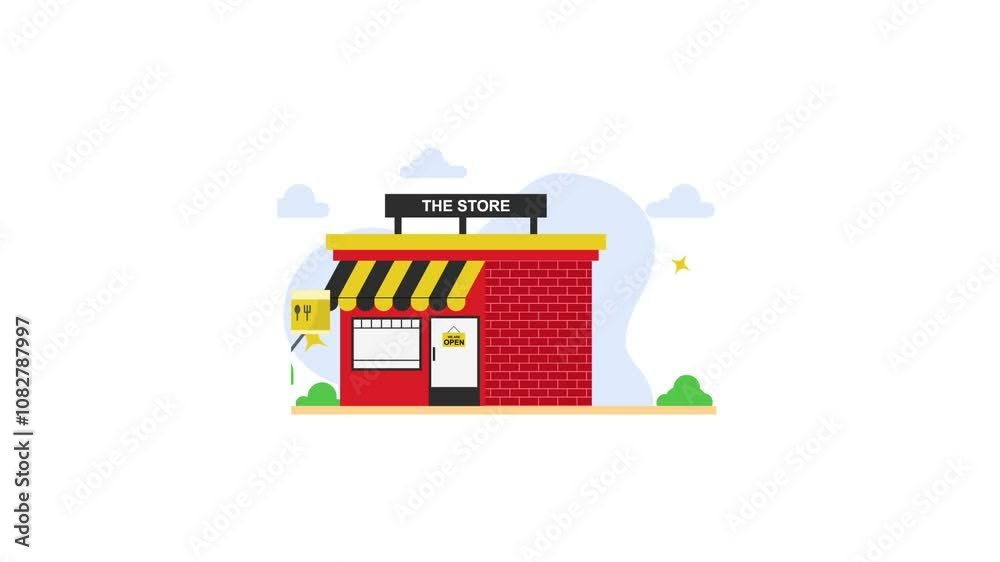 Online shopping concept food