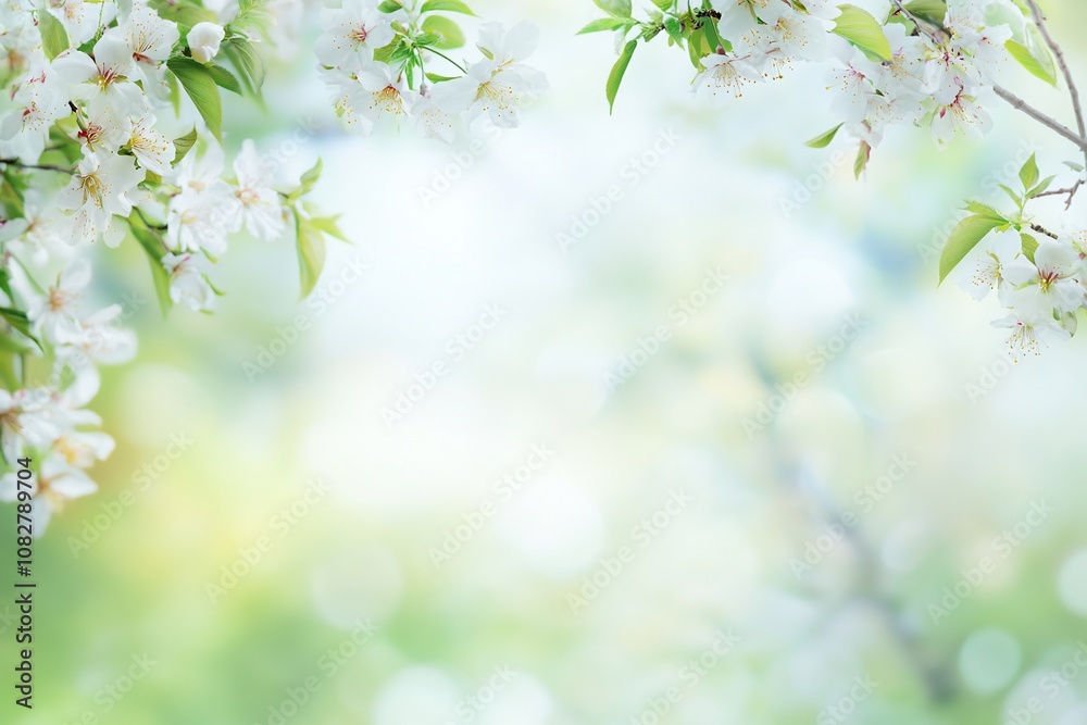 A serene background of blooming flowers with a soft, blurred backdrop. A serene background of blooming flowers with a soft, blurred backdrop.