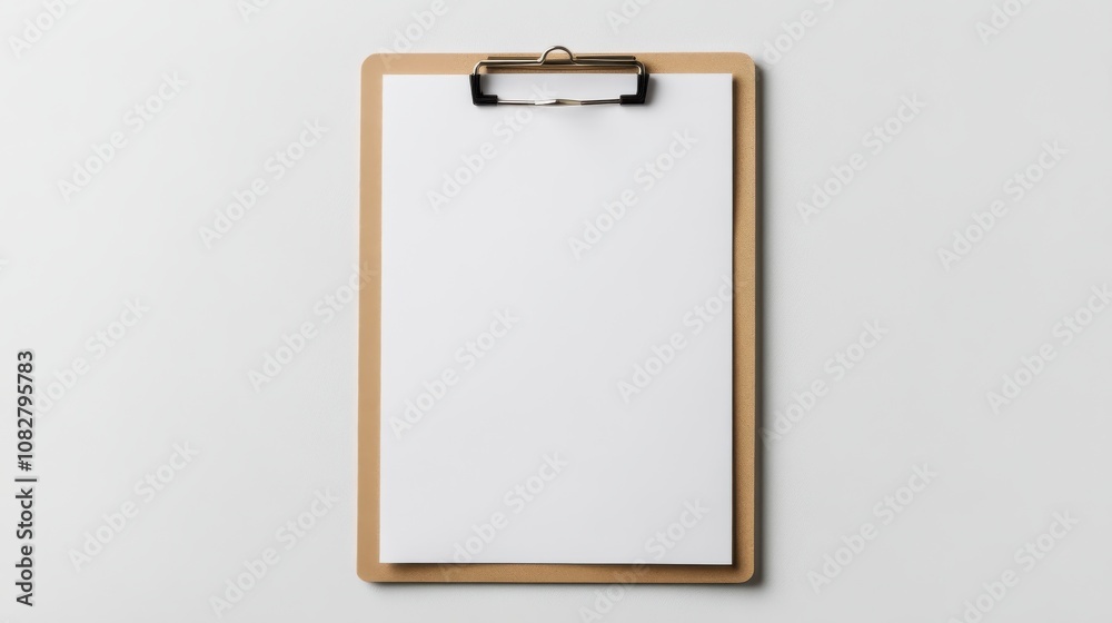 Empty Clipboard on White Background Empty Clipboard on White Background