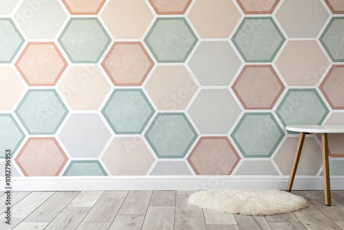 A minimal wallpaper with a repeating geometric pattern