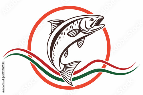 Simple Solid Fish Vector Icon | Minimalist Design