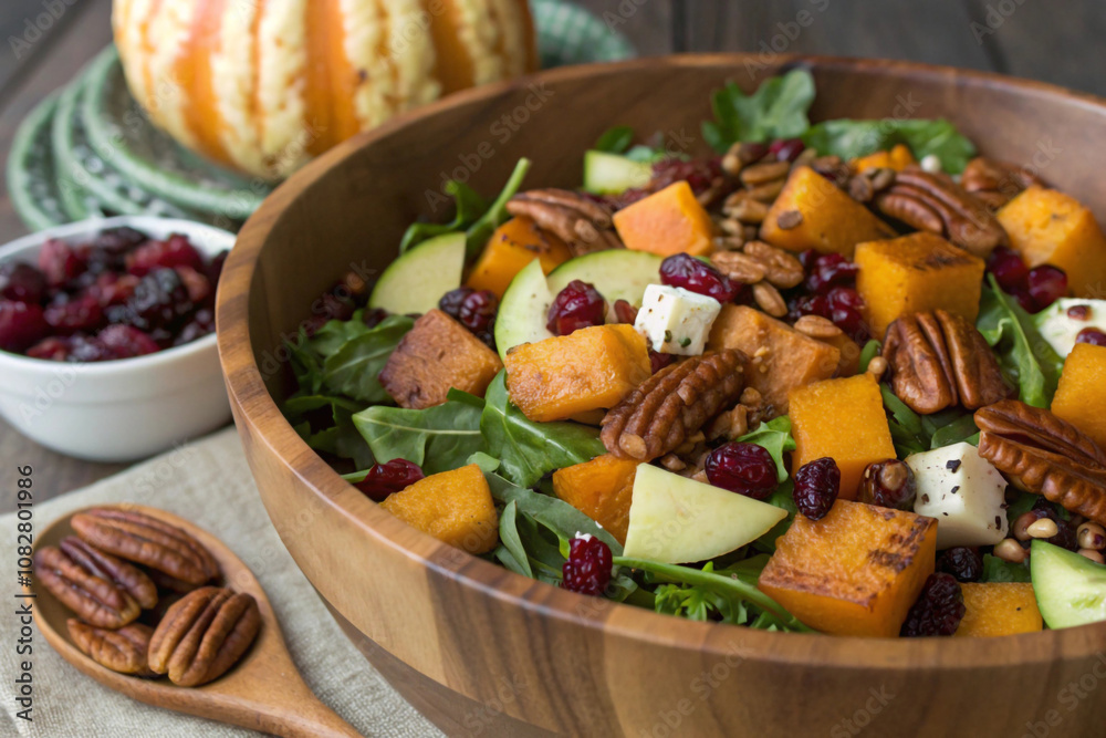 Fall Harvest Salad with Roasted Vegetables