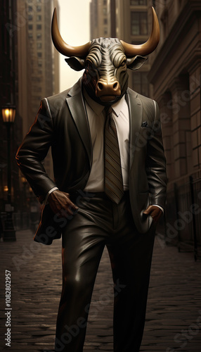 Obraz na płótnie Financial bull