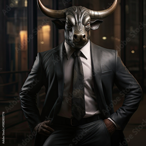 Obraz na płótnie Financial bull