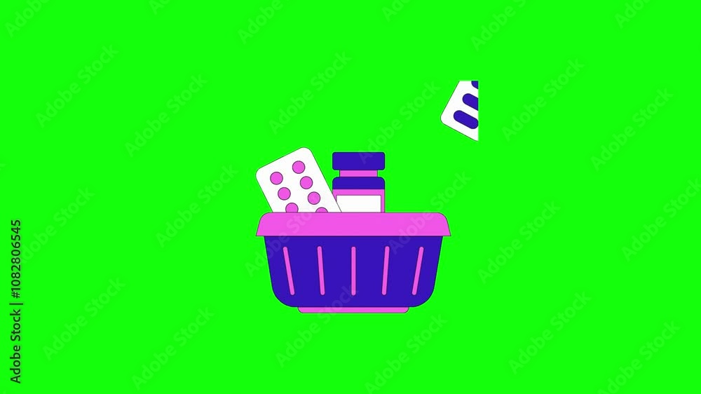 Medical Pills icon. medicine icon. 4k animation video. medical concept. Medical Pills icon. medicine icon. 4k animation video. medical concept.