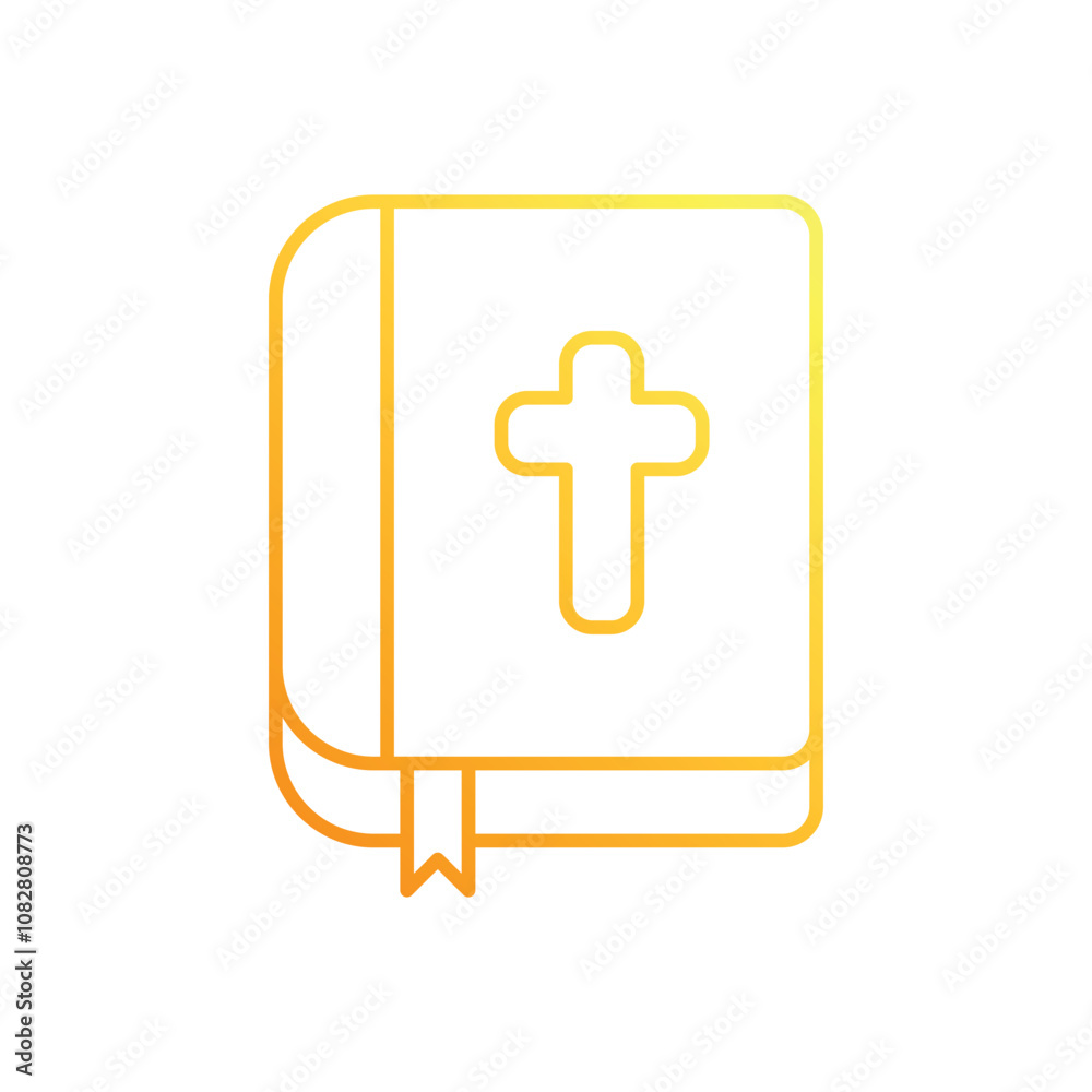 Fototapeta premium Holy Bible vector icon