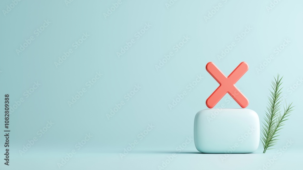 A single radio button with a red cross mark, indicating an incorrect ...