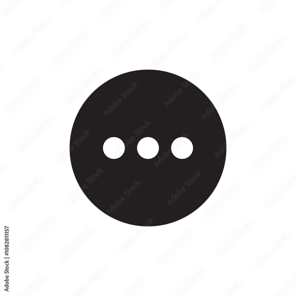 Fototapeta premium three dots menu options icon sign vector