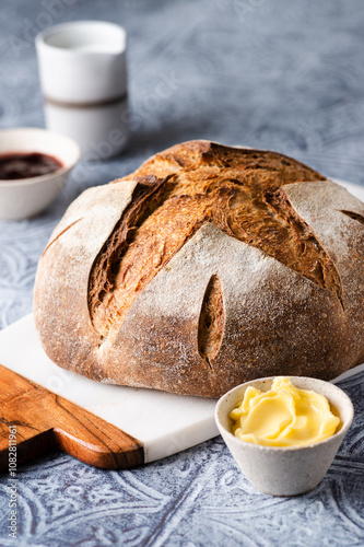 Loaf of sourdough bread