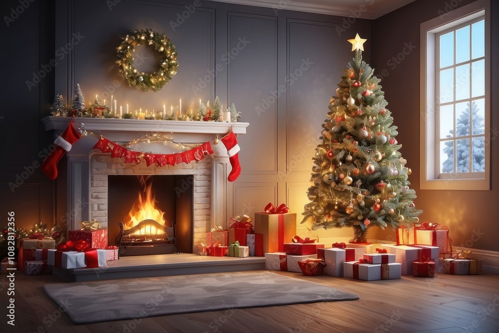 new year christmas tree on white background isolated new year christmas tree on white background isolated
