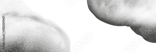 Set of  a black dots with a sandy texture. An abstract, grainy background featuring a noisy gradient pattern.