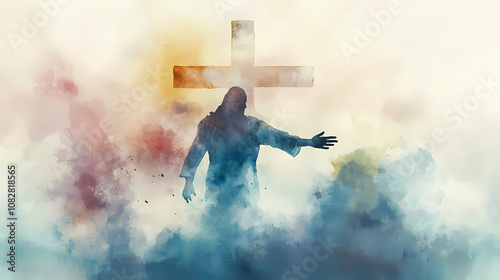jesus extends hand