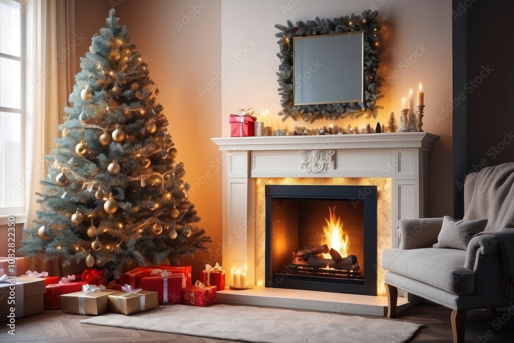 new year christmas tree on white background isolated new year christmas tree on white background isolated