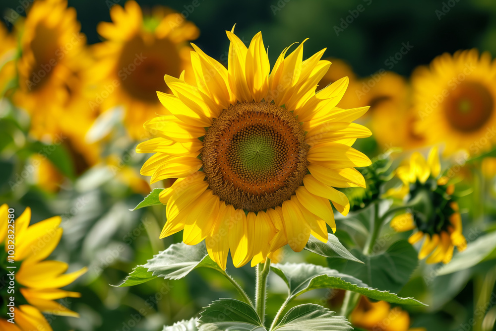 Fototapeta premium Yellow sunflower.