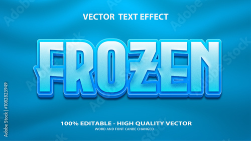 frozen editable text effect