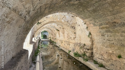 The 16th Century Fountain or the Mascheroni of Laterza, Taranto, Puglia, Italy photo