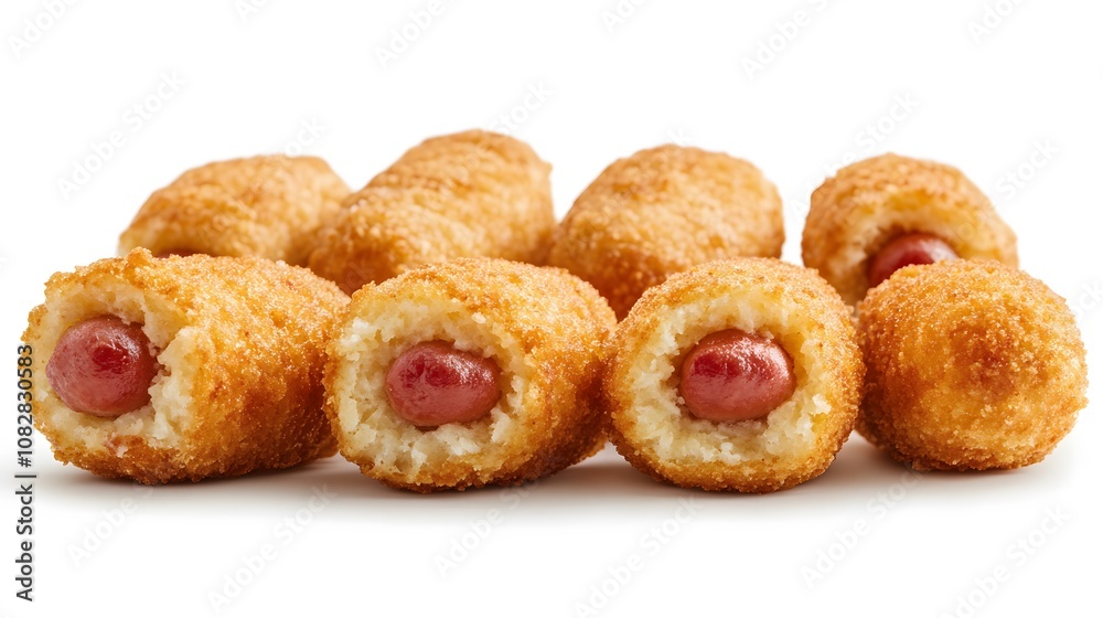 Food, Salty, Corn Dogs, on White Background, Photo Realistic, Wallpaper, Cover and Screen for Smartphone, PC, Laptop, 9:16 and 16:9 Format Food, Salty, Corn Dogs, on White Background, Photo Realistic, Wallpaper, Cover and Screen for Smartphone, PC, Laptop, 9:16 and 16:9 Format