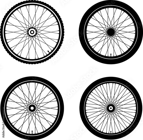 Bike Bicycle wheel icon vector 