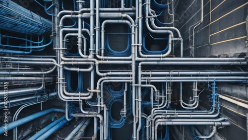 background with pipes