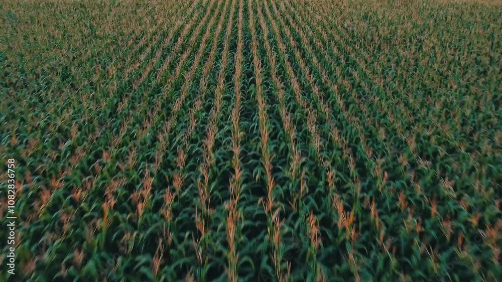 field of corn at susnet field of corn at susnet