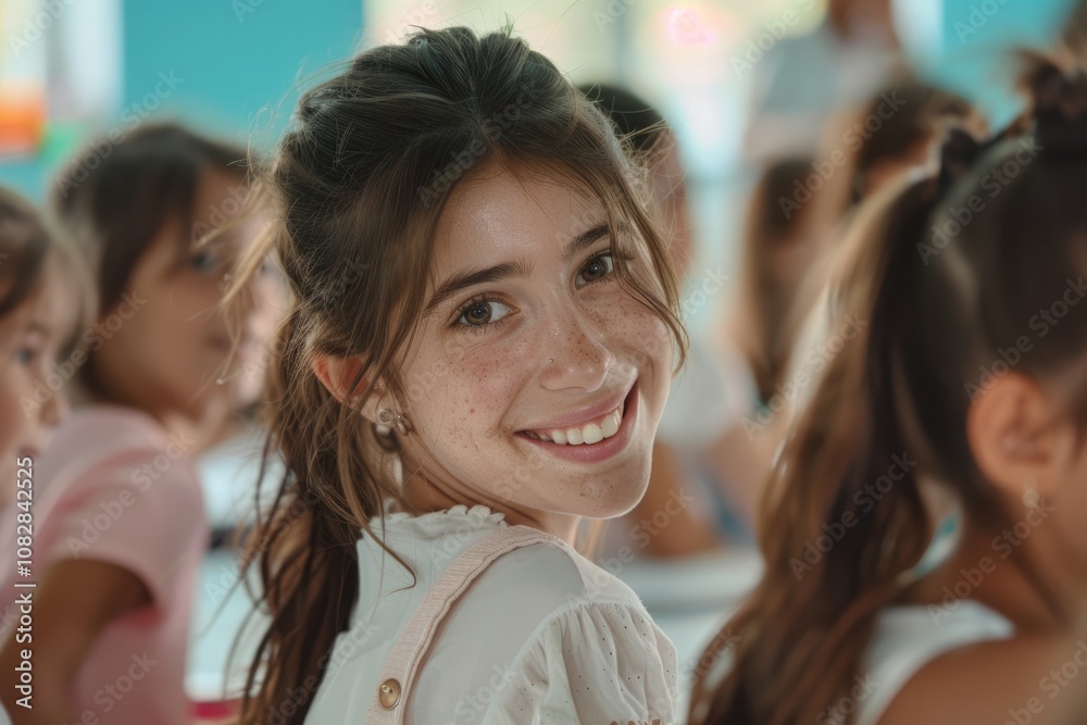 Fototapeta premium teacher with students