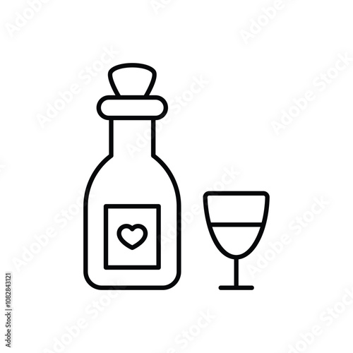 Champagne  vector icon
