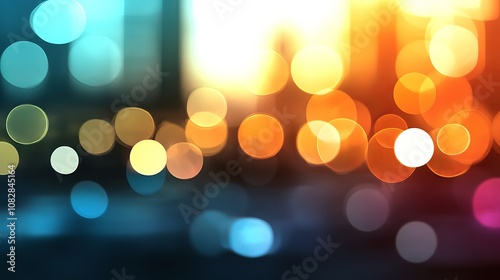 Abstract bokeh background with warm and cool colors, perfect for a modern and stylish design project.