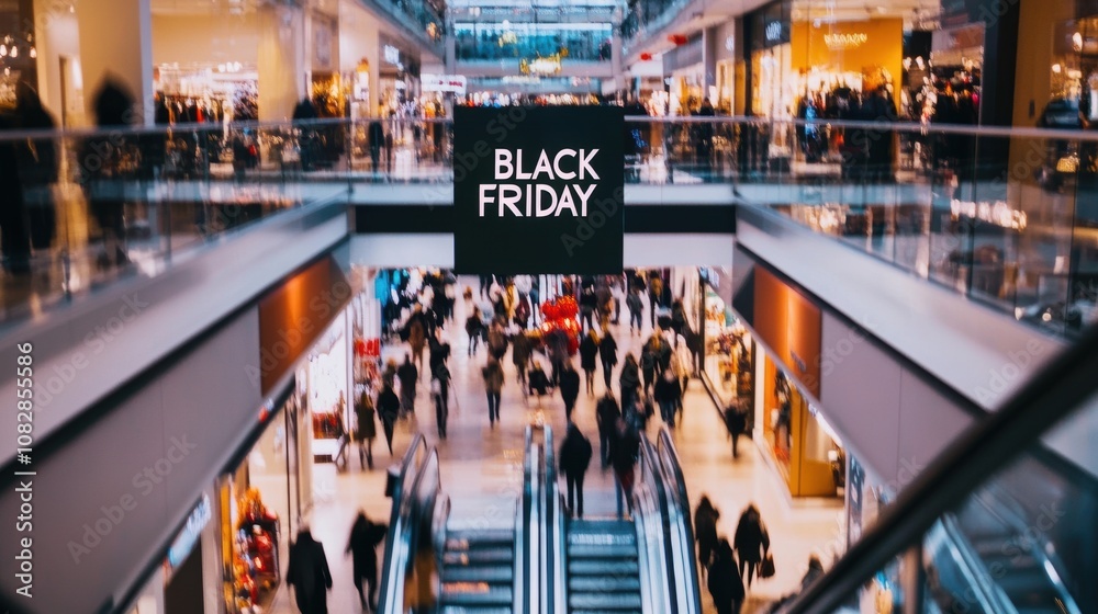 Obraz premium Black Friday sale event promotion poster.