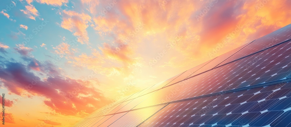 Renewable energy concept featuring solar panels on a residential roof Photovoltaic technology and mixed media with ample copy space for creative designs Renewable energy concept featuring solar panels on a residential roof Photovoltaic technology and mixed media with ample copy space for creative designs