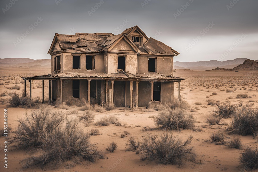 Abandoned House in the Desert Abandoned House in the Desert