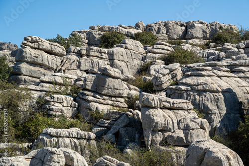 Antequera, Spain - August 20, 2024: El Torcal de Antequera